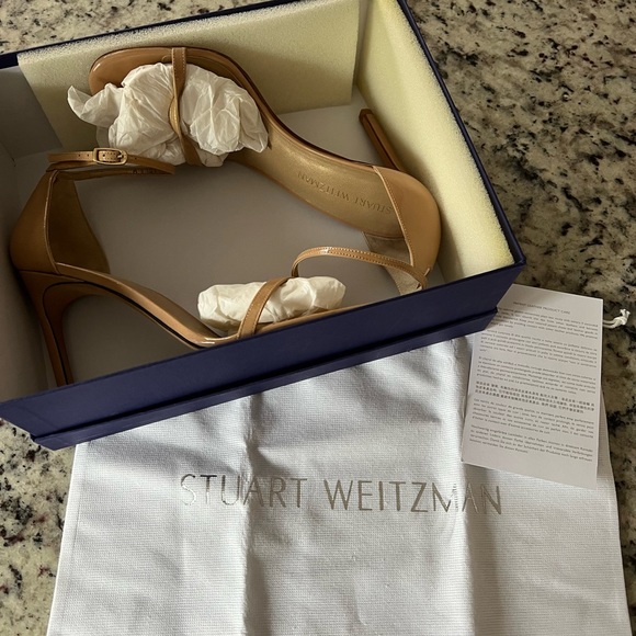 Stuart Weitzman Nudistsong High Heel Sandal; 9.5 nude - Picture 5 of 5
